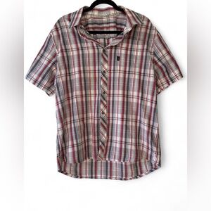 Travis Mathew Short Sleeve Plaid Button-Down